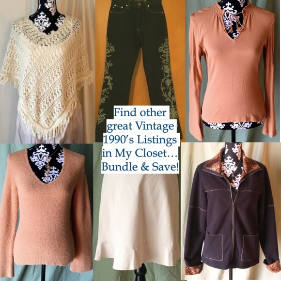 SOLD—Vintage 1990's Kasper Navy Bead Embellished Jeweled Skirt Suit, Size 2P - Picture 16 of 16